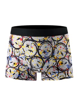 7-Piece Mixed Set of Boys' Boxer Briefs with Prints, Comfortable and Soft for Home Wear, Cute Student Underwear Suitable for Ages 4-12