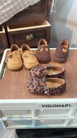 Girls Leather Shoes Toddlers Flats Princess Sweet Little Kids Soft Shoes T-strap Retro Classic Children's Dress Shoes for Party