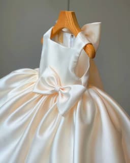 Toddler Bow Party Baby Girls Dress Elegant 1st Birthday Baptism Bridesmaids Princess Dresses for Girl Gala Wedding Prom Costumes
