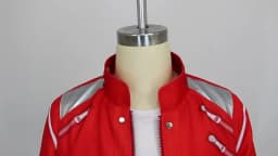 Boys Moonwalk Red Jacket Costume Set Piano Print T Shirt Black Pants For Kids Stage Show Halloween Singer Cosplay Outfit