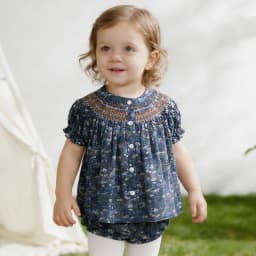 AS 2026SS Boutique Eden Collection Girls Floral Smocked Dresses Skirts Boys White Shirt Navy Shorts