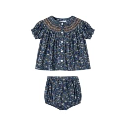 AS 2026SS Boutique Eden Collection Girls Floral Smocked Dresses Skirts Boys White Shirt Navy Shorts
