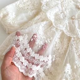 2026 Baby Girl Princess Dress 0-24M Vintage Lace Embroidered Ruffled Collar Romper Dress with Snap Closure Formal Party Dress
