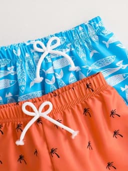 Kids Boys Swimming Shorts Tree Print Beach Short Pant Polyester Quickdry Boy's Swimwear Summer Beachwear Age 5-14Y Youngsters