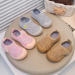 Children's Casual Shoes 2025 Summer New Girls' Baby Soft-soled Sandals Breathable Boys' Barefoot Beach Shoe Zapatos De Niña