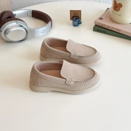 Children Slip-on Shoes Spring Autumn Kids Loafers Boys Casual Shoes Soft Suede Leather Shoes For Boy Beige, Brown, Blue