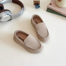 Children Slip-on Shoes Spring Autumn Kids Loafers Boys Casual Shoes Soft Suede Leather Shoes For Boy Beige, Brown, Blue