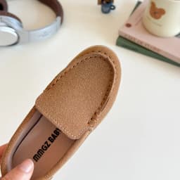Children Slip-on Shoes Spring Autumn Kids Loafers Boys Casual Shoes Soft Suede Leather Shoes For Boy Beige, Brown, Blue
