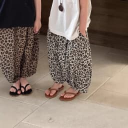 Bellbell Summer Children Girls Leopard Trousers Casual Anti-mosquito Kids Baby Boys Pants Harem Pants for 2-8Yrs Little Girls