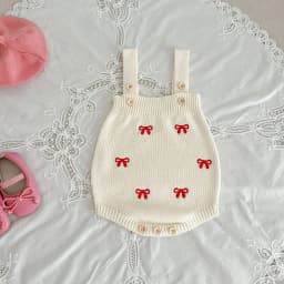 Autumn Winter Newborn Infant Baby Girls Romper Knitting Embroidery Coat Rompers Kids Onepiece Fashion Baby Clothing