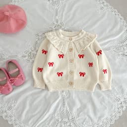 Autumn Winter Newborn Infant Baby Girls Romper Knitting Embroidery Coat Rompers Kids Onepiece Fashion Baby Clothing