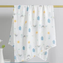 Muslin Tree Newborn Muslin Swaddle Baby Multi-use Bamboo Cotton Blanket Infant Newborn Baby Wrap 120X120cm