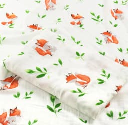 Muslin Tree Newborn Muslin Swaddle Baby Multi-use Bamboo Cotton Blanket Infant Newborn Baby Wrap 120X120cm