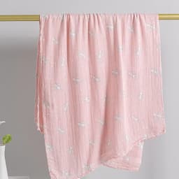 Muslin Tree Newborn Muslin Swaddle Baby Multi-use Bamboo Cotton Blanket Infant Newborn Baby Wrap 120X120cm