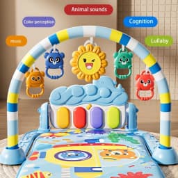 Baby carpet piano, with pendants and sound and light, can cultivate vision and crawling, it is a holiday gift.