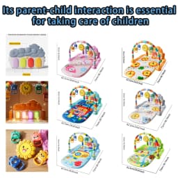 Baby carpet piano, with pendants and sound and light, can cultivate vision and crawling, it is a holiday gift.