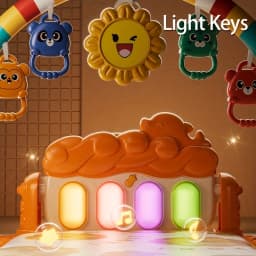 Baby carpet piano, with pendants and sound and light, can cultivate vision and crawling, it is a holiday gift.