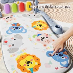 Baby carpet piano, with pendants and sound and light, can cultivate vision and crawling, it is a holiday gift.