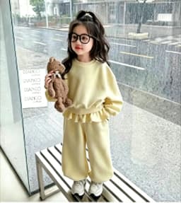Girls Set 2026 Spring and Autumn New Sports Ballet Style Children Hoodie and Pants Stylish Two-piece Set Fashionable Outfit