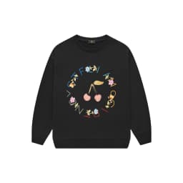 Cute girl heart-shaped printed sportswear autumn children's clothing fashion new vacation casual wear love girl pullover