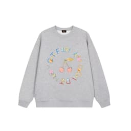 Cute girl heart-shaped printed sportswear autumn children's clothing fashion new vacation casual wear love girl pullover