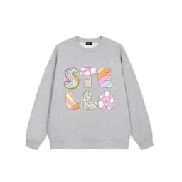 Cute girl heart-shaped printed sportswear autumn children's clothing fashion new vacation casual wear love girl pullover