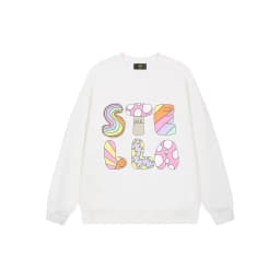 Cute girl heart-shaped printed sportswear autumn children's clothing fashion new vacation casual wear love girl pullover
