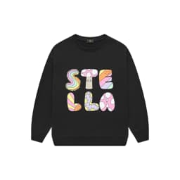 Cute girl heart-shaped printed sportswear autumn children's clothing fashion new vacation casual wear love girl pullover