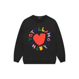 Cute girl heart-shaped printed sportswear autumn children's clothing fashion new vacation casual wear love girl pullover