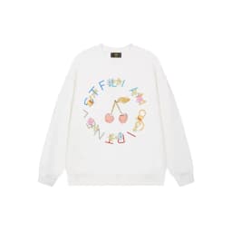 Cute girl heart-shaped printed sportswear autumn children's clothing fashion new vacation casual wear love girl pullover