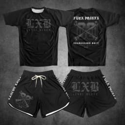 Summer Quick Drying Black Boxing Rash Guard Gym Set Jersey Fighting T-shirt And Shorts Combo for Fitness Adults And Kids