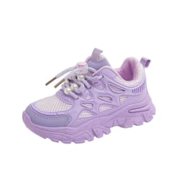 Kids Girls School White Casual Shoes Solid Color Mesh Sports Shoes for Toddlers Fashion Lightweight Children's Running Sneakers