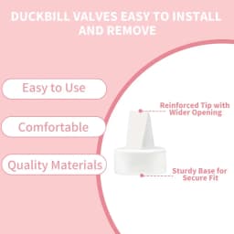 Pump Parts Compatible with Spectra S1/S2 Replacement Kit, Includes Flange, Duckbill Valve, Backflow Protector, Tubing and Bottle