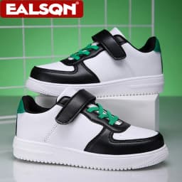 Children Leather Sneakers Non-Slip Lightweight Walking Shoes For Boys & Girls School Sport Tennis Comfortable Flat Casual Shoes