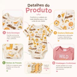 Baby Bodysuit 4-Piece Short-Sleeve Soft Cotton Snap Closure Boy and Girl Bodysuit Set