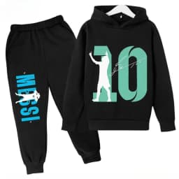 Messi Print Children's Set Sports Hoodie Pants Suit 2pcs Set Boys Girls Baby Kid Clothing Casual Fashion Autumn Winter sportsuit
