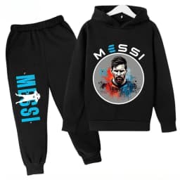 Messi Print Children's Set Sports Hoodie Pants Suit 2pcs Set Boys Girls Baby Kid Clothing Casual Fashion Autumn Winter sportsuit