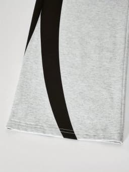 Kids Girls 2 Piece "URBAN STAR" Print Crop T-Shirt & Color Block Wide Leg Sweatpants Set Casual Streetwear Outfit