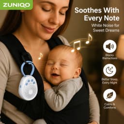 Baby White Noise Machine, Sleep in 3 Minutes, 20 Soothing Sounds, Portable USB Mini Sleep Device for Newborn, Travel & Crib