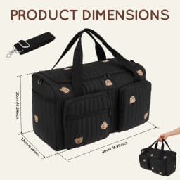 Portable Mommy Bag Large Capacity Hospital Maternity Bag with Shoulder Strap and Multiple Pockets Multipurpose Diaper Tote Bags
