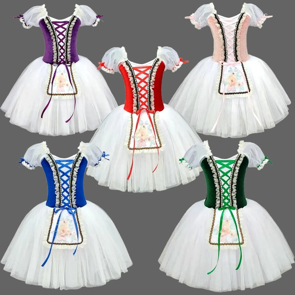 Children's Ballet Skirt, Girls' Dance Skirt, Campus Dance Program, Ballet Dancer Costume, Stage, Collective Performance Costume