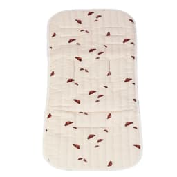 Universal Baby Stroller Liner Pad, Breathable Soft Quilted Cushion Summer Cool Infant Seat Cover for Pram Buggy Cute Prints