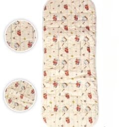 Universal Baby Stroller Liner Pad, Breathable Soft Quilted Cushion Summer Cool Infant Seat Cover for Pram Buggy Cute Prints