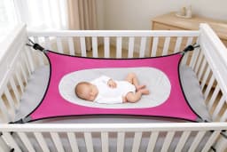 Baby Hammock Removable Breathable Baby Sleep Hammock European American Family Baby Crib Newborn Baby Hammock Swing Bed