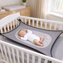 Baby Hammock Removable Breathable Baby Sleep Hammock European American Family Baby Crib Newborn Baby Hammock Swing Bed