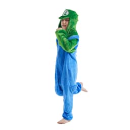 Girls Boys Cartoon Onesies Kids Children Animal Pajamas Kigurumi Luigi Anime Cosplay Costumes For Christmas Halloween Party