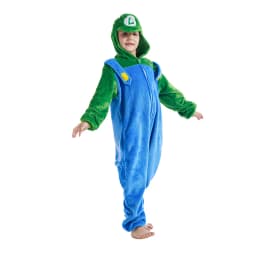 Girls Boys Cartoon Onesies Kids Children Animal Pajamas Kigurumi Luigi Anime Cosplay Costumes For Christmas Halloween Party