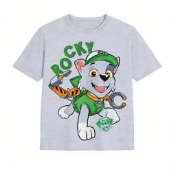 2026 New Summer PAW Patrol Children Short Sleeve T-shirt Cartoon Chase Rubble Print Pullover Boys Girls Casual Cotton Tops Gifts
