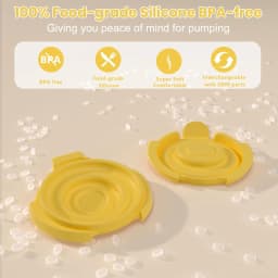 2pcs Silicone Membranes Compatible with Medela PersonalFit Flex connectors, Diaphragm Fit for Pump in Style MaxFlow, Swing Maxi