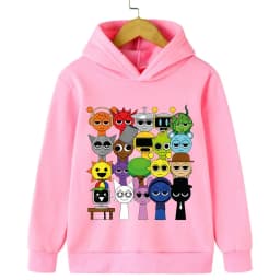 New Sprunki Cartoon Kids Hoodie Game Incredibox Sweatshirts Boys Clothes Girls Hooded Pullover Spring Children Long Sleeve Tops
